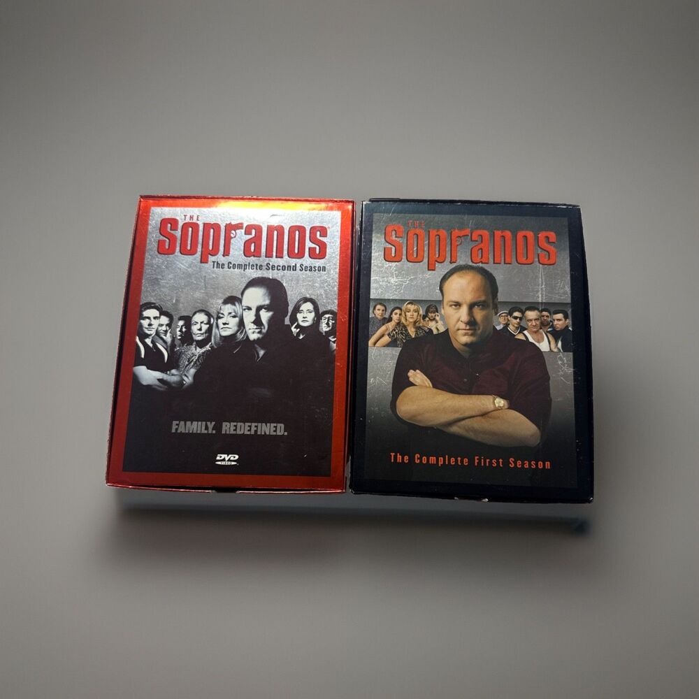 The Sopranos Season 1 & 2 box sets Total Of 8 DVDS Tested